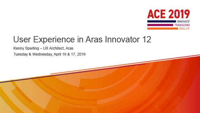 User Experience in Aras Innovator V12