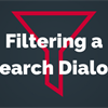 Applying a Filter to a Search Dialog