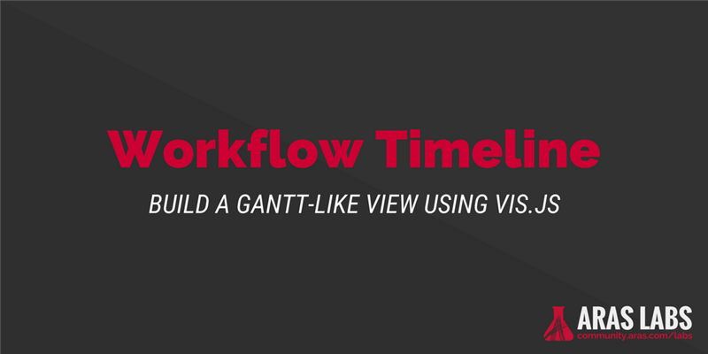 Display a Workflow As a Timeline Using Vis.js