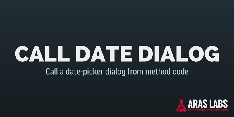 Tech Tip: Calling a Date Dialog From a Method