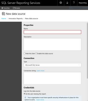 Adding a Shared Data Source
