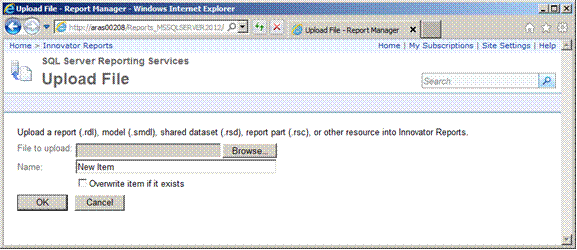 Set Rdl Files Data Source Import the RDL
