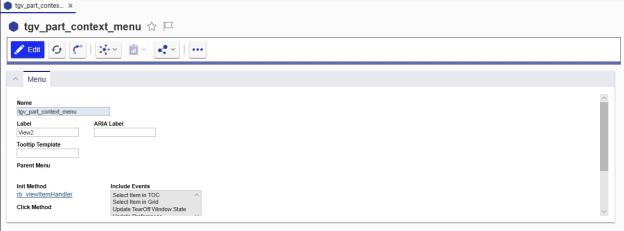 Configuring a Context Menu