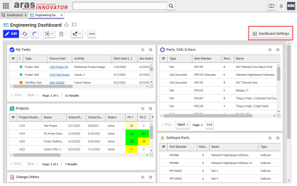 Edit Dashboard