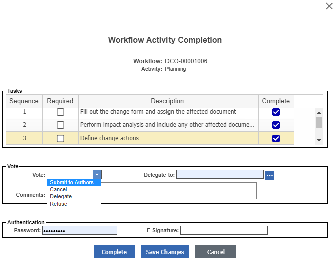 Express Change Management