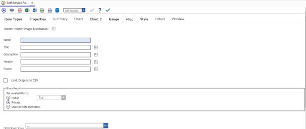 Creating, Sharing and Saving Reports