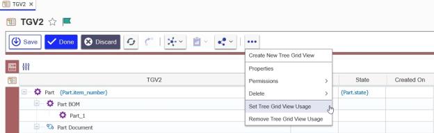 Attaching the Tree Grid View to an ItemType