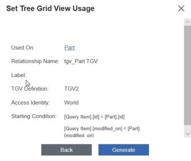 Attaching the Tree Grid View to an ItemType