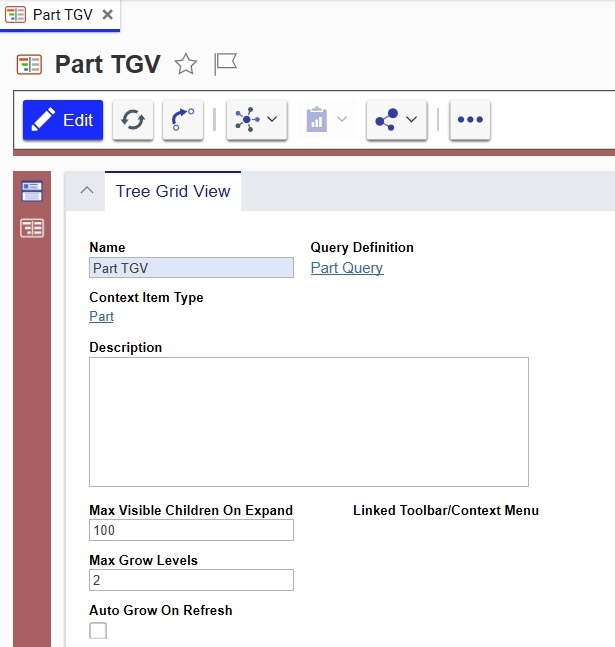 Configuring a Toolbar Button