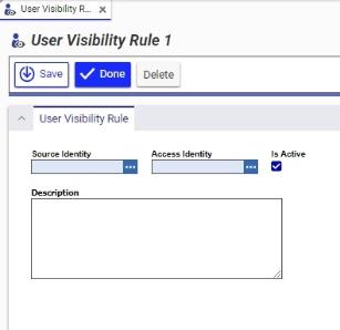 Creating User Visibility Rules