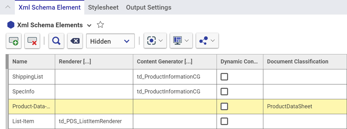 Standard XML Schema