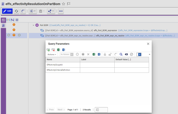 Understanding Query Definitions for Effectivity Resolution