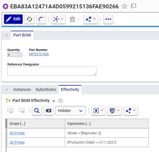 Configuring Effectivity Resolution