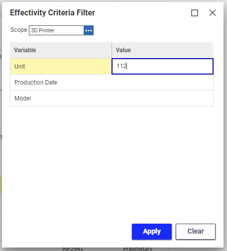 Configuring Effectivity Resolution