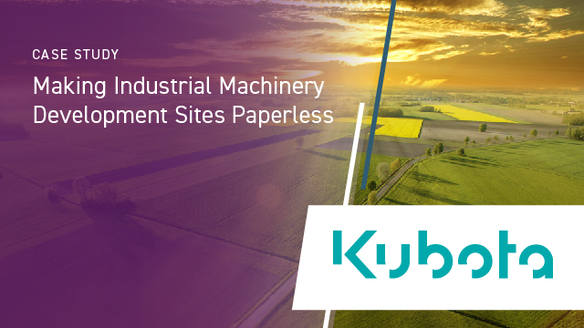 Making Industrial Machinery Development Sites Paperless