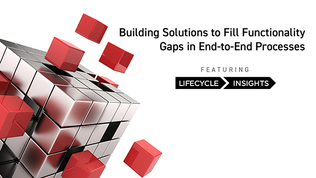 Building Solutions to Fill Functionality Gaps in End-to-End Processes