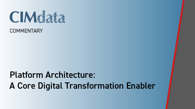 Platform architecture: A core digital transformation enabler