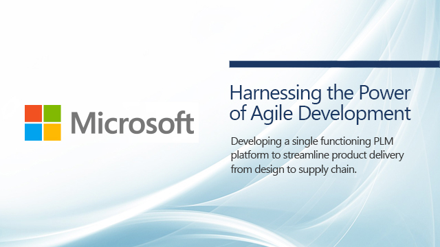 Microsoft Harnessing the power of Agile Development