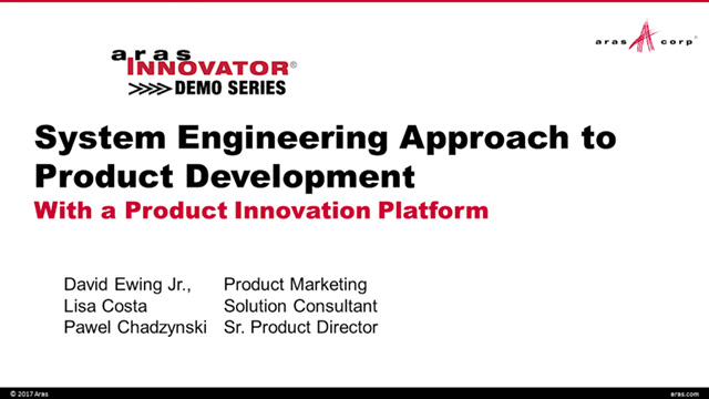 Systems Engineering Approach to Product Development