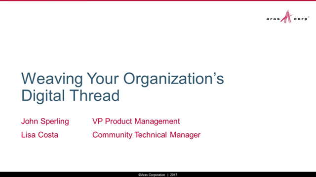 Weaving your organization's digital thread