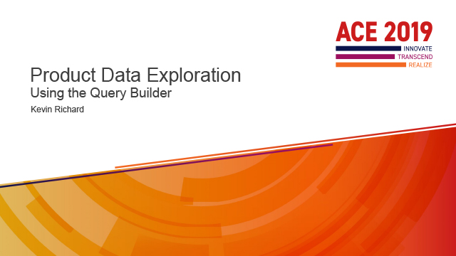 Product Data Exploration - Using the Query Builder